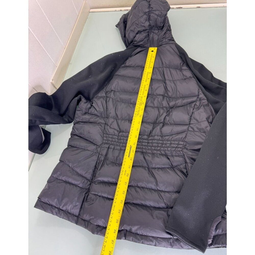Tommy Hilfiger Performance Hoodie Puffer Jacket L Goose Down Packable Thumb Hole - Picture 4 of 8